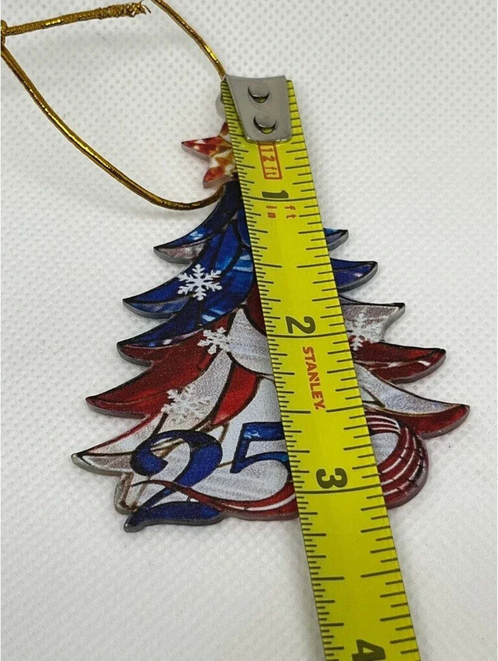 Patriotic 250th Anniversary Christmas Tree Ornament with Star 1/6